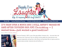 Tablet Screenshot of happilyeverlaughterblog.com